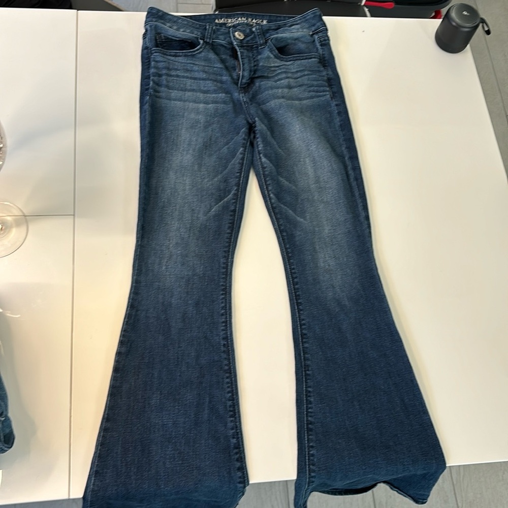 American Eagle High Rise Flare Jean
